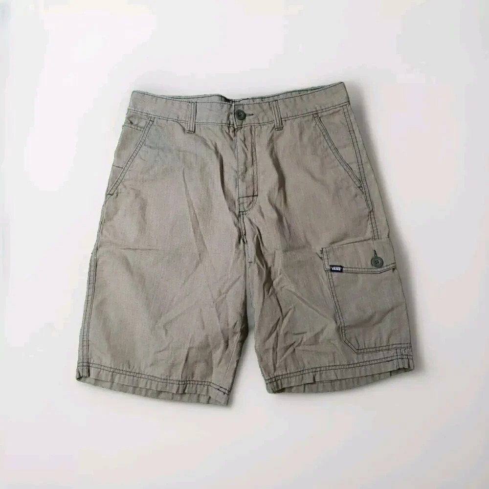 Vans Men’s Tan Cargo Shorts Pockets Out Door 32